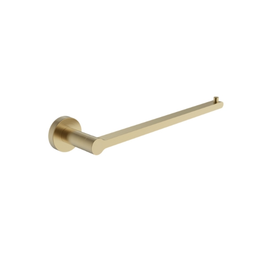 Cut out image of the Britton Hoxton 2.0 Brushed Brass Towel Holder